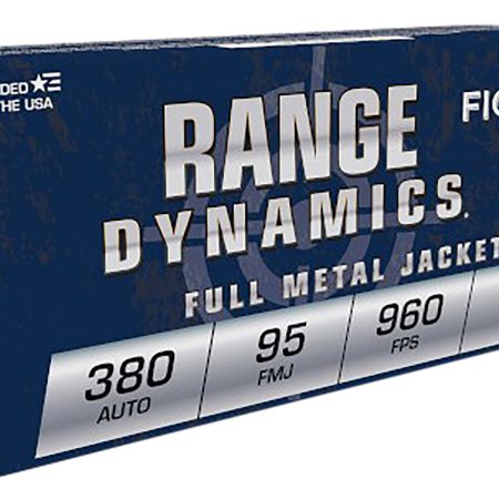 Fiocchi 380AP Range Dynamics  380ACP 95gr Full Metal Jacket 50 Per Box/20 Case
