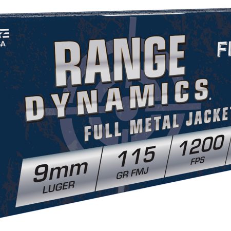 Fiocchi 9AP Range Dynamics  9mmLuger 115gr Full Metal Jacket 50 Per Box/20 Case