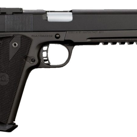 Rock Island 52008 Pro Ultra Match 10mm Auto Caliber with 6" Barrel, 8+1 Capacity, Overall Black Parkerized Finish Steel, Picatinny Rail/Beavertail Frame, Serrated Slide & Black Rubber Grip