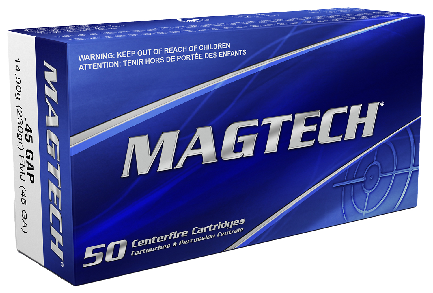 Magtech 45GA Range/Training 45GAP 230gr Full Metal Jacket 50 Per Box