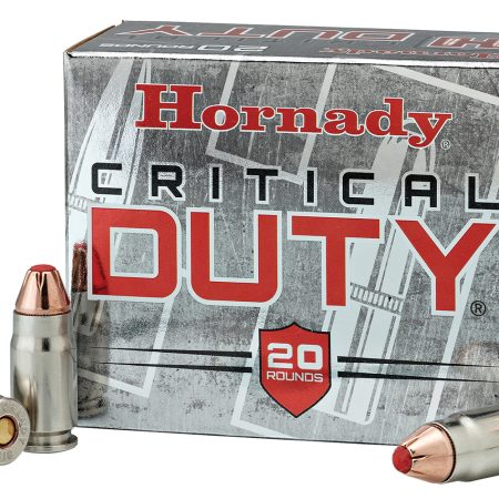 Hornady 90216 Critical Duty 9mmLuger+P 124gr Hornady FlexLock 25 Per Box/10 Case