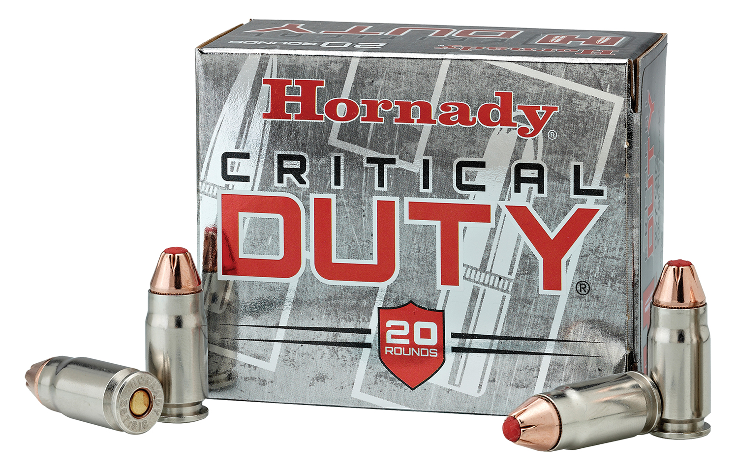 Hornady 90216 Critical Duty 9mmLuger+P 124gr Hornady FlexLock 25 Per Box/10 Case