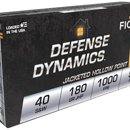 Fiocchi 40SWE Defense Dynamics  40S&W 180gr Jacketed Hollow Point 50 Per Box/20 Case