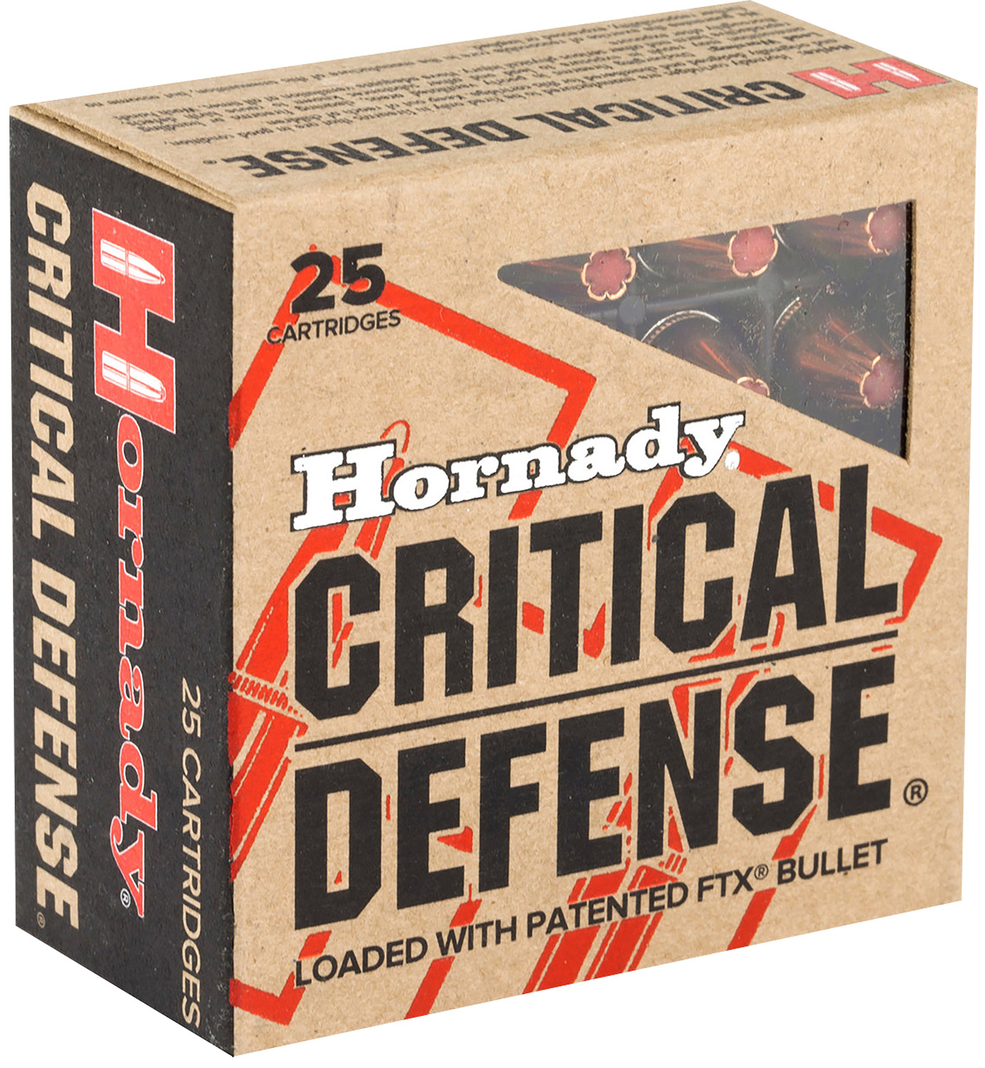 Hornady 90250 Critical Defense 9mmLuger 115gr Hornady Flex Tip eXpanding 25 Per Box/10 Case