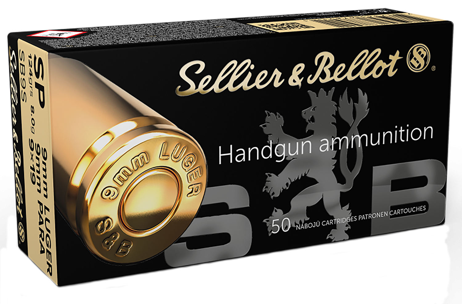 Sellier & Bellot SB9S Handgun 9mmLuger 124gr Soft Point 50 Per Box/20 Case