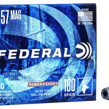 Federal C357G Power-Shok Handgun 357Mag 180gr Jacketed Hollow Point 20 Per Box/25 Case