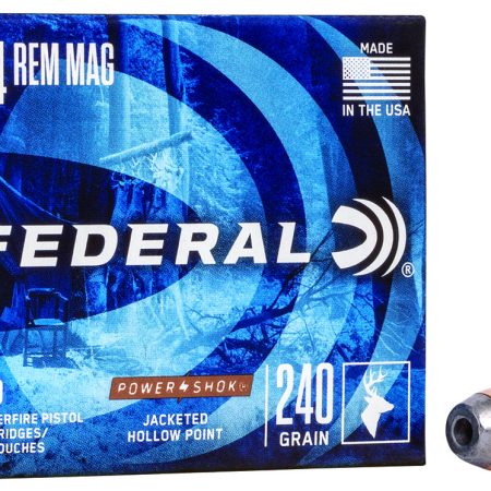 Federal C44A Power-Shok Handgun 44RemMag 240gr Jacketed Hollow Point 20 Per Box/25 Case