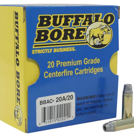 Buffalo Bore Ammunition 20A20 Heavy Strictly Business 38Special +P 158gr Soft Cast Hollow Point 20 Per Box/12 Case