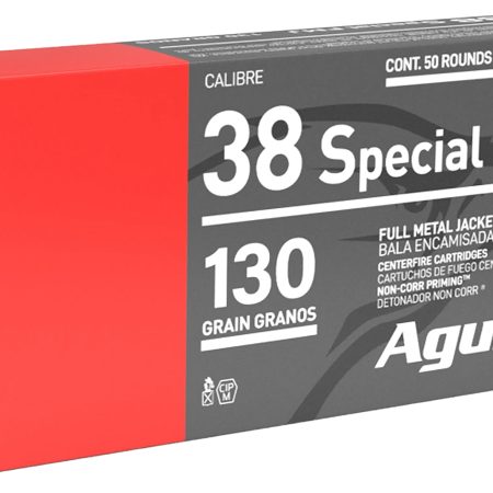 Aguila 1E382521   38Special 130gr Full Metal Jacket 50 Per Box/20 Case