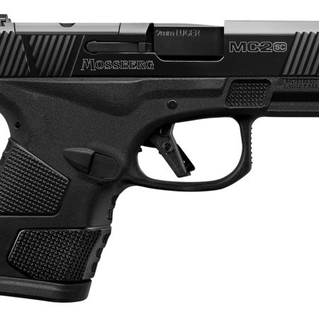 Mossberg 89046 MC2sc Sub-Compact 9mm Luger Caliber with 3.40" Barrel, 10+1 Capacity, Matte Black Finish Frame, Serrated/Optic Cut Black DLC Stainless Steel Slide & Aggressive Textured Polymer Grip