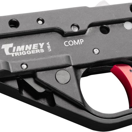 Timney Triggers 10222CCOMP Replacement Trigger  Compact Black/Red Drop-In Fits Ruger 10/22