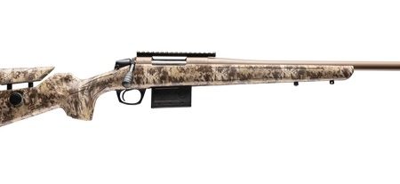 CVA CR4054 Cascade Varmint Hunter 22 Creedmoor 10+1 20" Flat Dark Earth Cerakote Threaded Barrel & Receiver w/Picatinny Rail, Krytek Highlander Adj Comb & LOP Synthetic Stock