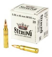 STERLING 8698779967222  556X45 M193 55GR FMJ