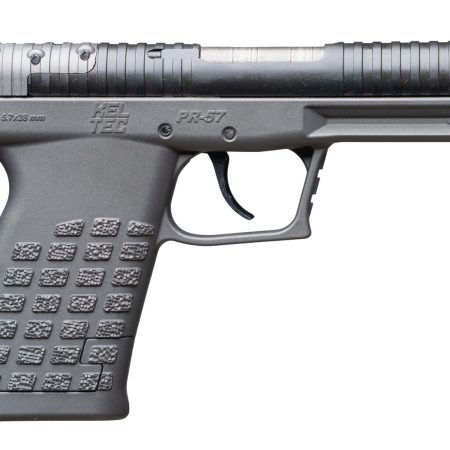 Kel-Tec PR57TNG PR-5.7  Compact Frame 5.7x28mm 20+1 4" Stainless Steel Rotary Barrel, Black Optic Ready/Serrated Slide, Tungsten Gray Frame & Textured Grip