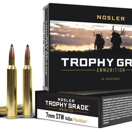 Nosler 60046 Trophy Grade 7mmSTW 140gr Nosler Spitzer Partition 20 Per Box